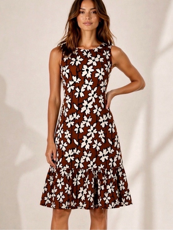 REVOLVE Dresses & Skirts - REVOLVE Lafayette 148 Silk Linen Floral Ruffle Dress Size L